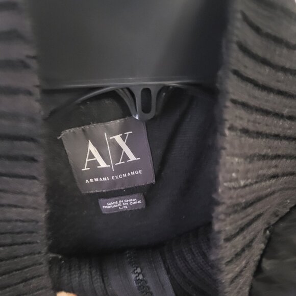 Armani Exchange Women's Black Puffer Sweater Vest Size L - Picture 4 of 6